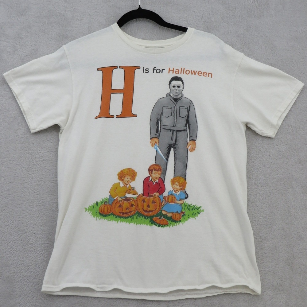 Michael Myers Halloween T Shirt M H Is For Halloween Horror Graphic Tee
